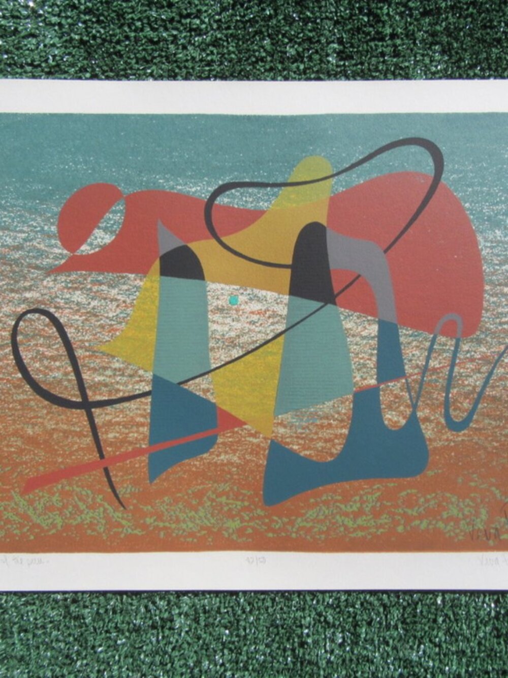 Veva Porter Valley Of The Sun 12" x 16" Serigraph Signed Numbered MCM Art Print